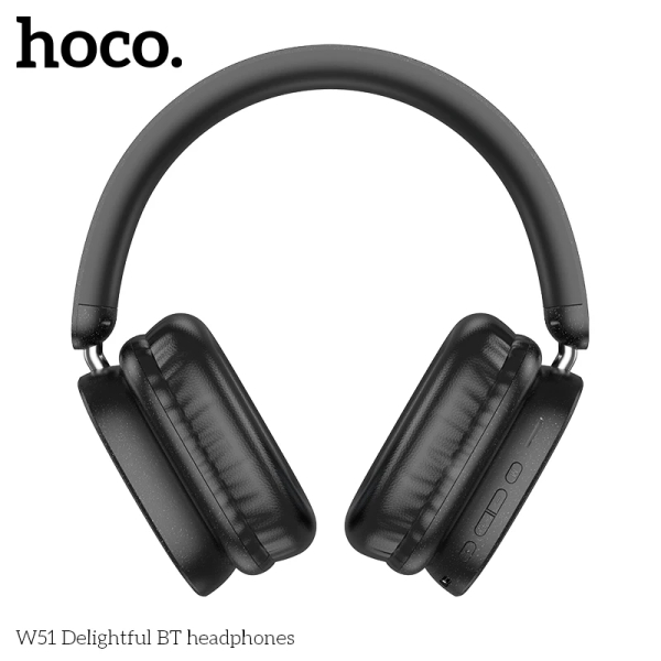 Audífonos Inalámbricos HOCO W51 Negro 46Hrs. - Imagen 3