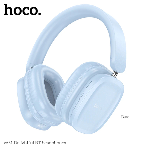 Audífonos Inalámbricos HOCO W51 Azul 46Hrs. - Imagen 2