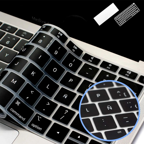 Protector de Teclado Macbook New Air A2179/A2337 Negro - Imagen 3