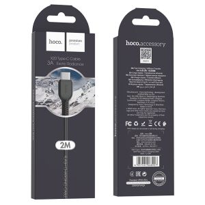 Cable Tipo C 2 mts. HOCO X20 3A QC3.0
