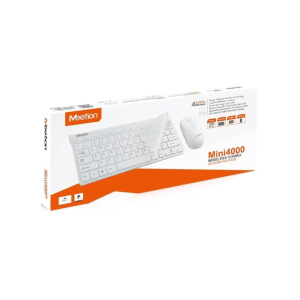 Kit Teclado y Mouse Inalámbrico MEETION MT-Mini4000 Blanco