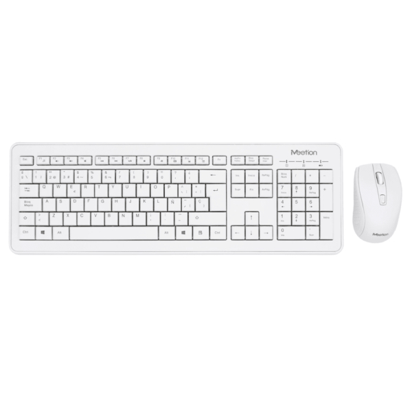Kit Teclado + Mouse Inalámbricos Meetion MT-C4120 Blanco - Imagen 2
