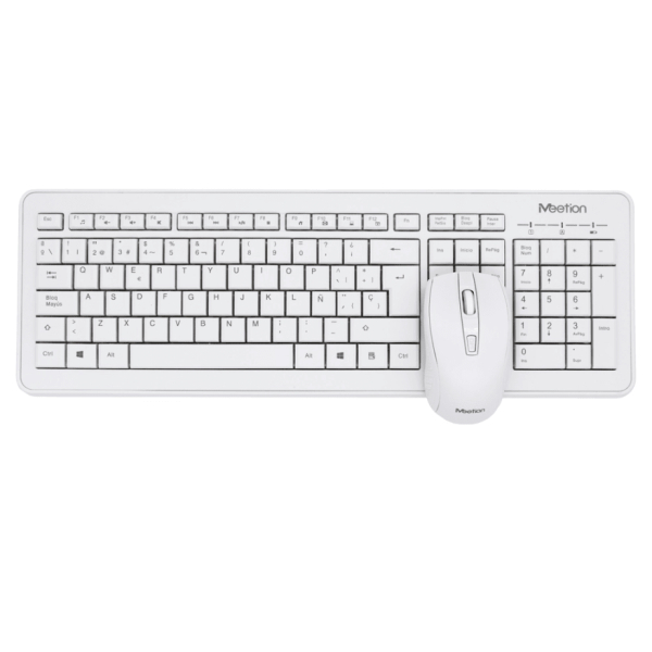 Kit Teclado + Mouse Inalámbricos Meetion MT-C4120 Blanco