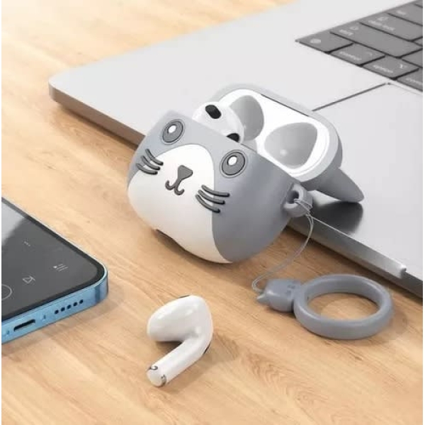 Audífonos Inalámbricos HOCO EW46 Gatito Gris - Imagen 2