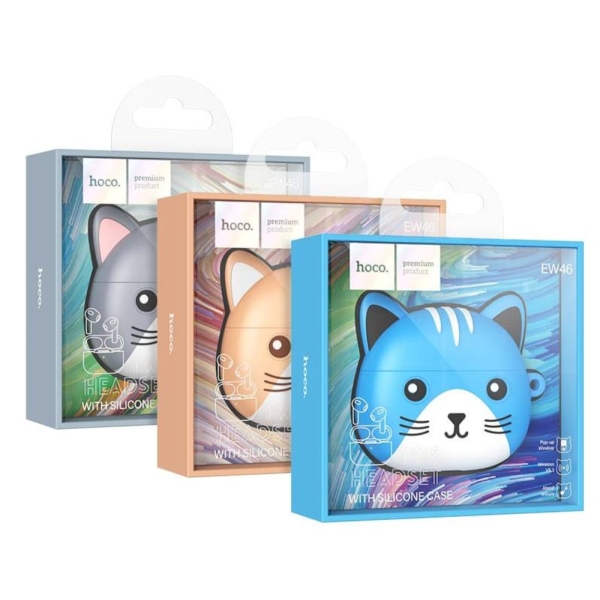Audífonos Inalámbricos HOCO EW46 Gatito Cafe - Imagen 5