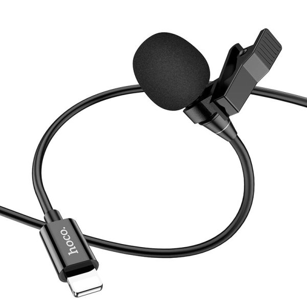 Microfono Solapa Lavalier Lightning Hoco L14 - Imagen 3
