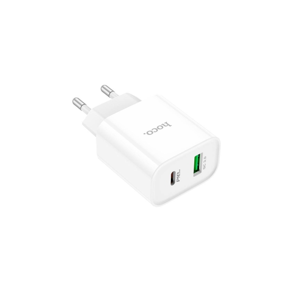 Cargador Hoco C80A 20W (Tipo C + USB A) - Imagen 2