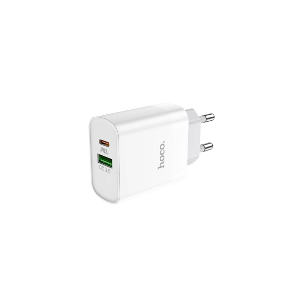 Cargador Hoco C80A 20W (Tipo C + USB A) - Imagen 3