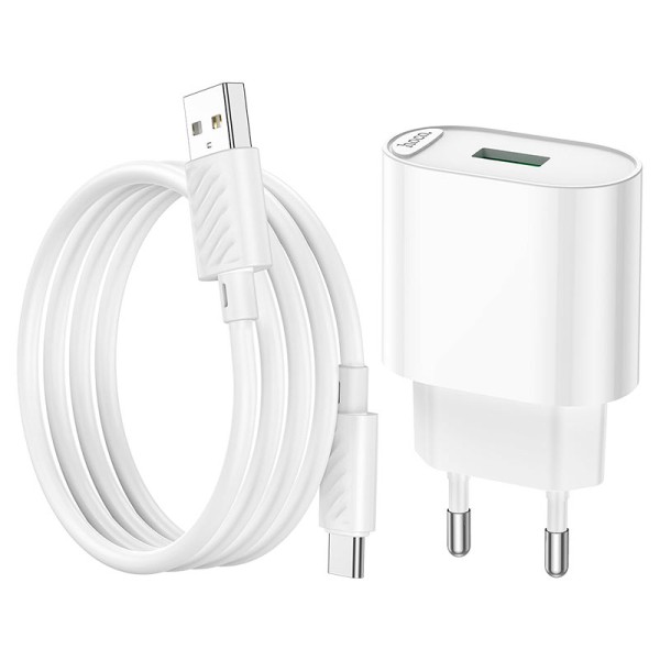 Cargador Hoco C109A 18W + Cable Tipo C QC3.0 - Imagen 3