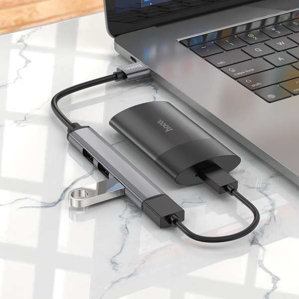 Hub Usb 4x1 HOCO HB26 USB A - Imagen 3