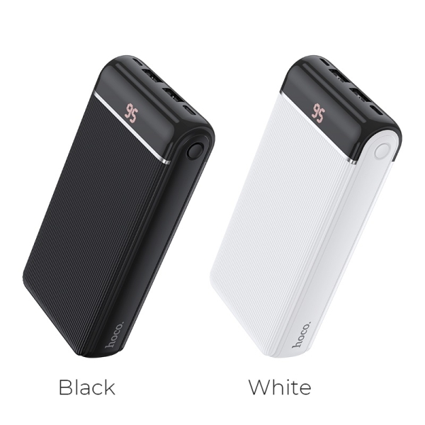 Power Bank 20000mAh Hoco J59A Blanca (2 Output USB /3 Input) Ind. LED - Imagen 4
