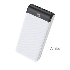 Power Bank 20000mAh Hoco J59A Blanca (2 Output USB /3 Input) Ind. LED