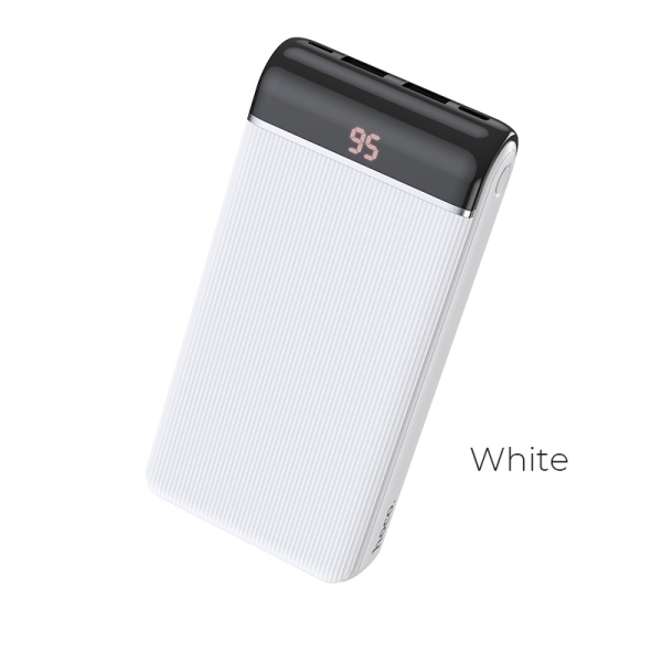 Power Bank 20000mAh Hoco J59A Blanca (2 Output USB /3 Input) Ind. LED