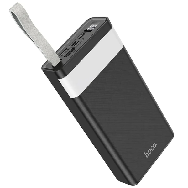 Power Bank 30000mAh Hoco J73 Negra C/Lampara (2 Output/2 Input) - Imagen 2