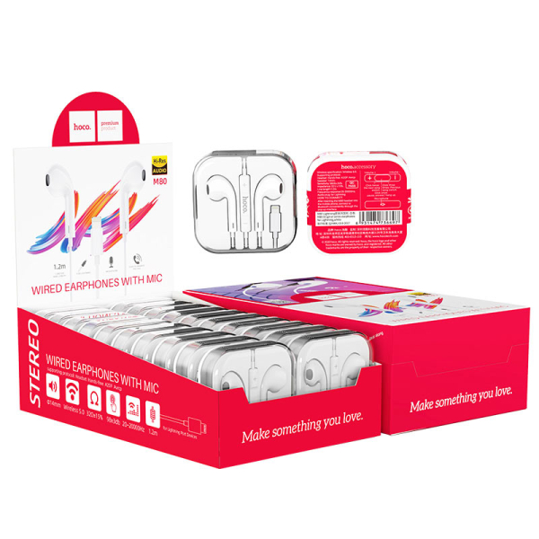 Audífonos Hoco M80 Conector Lightning For Apple - Imagen 2
