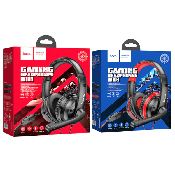 Audifonos Gamer HOCO W103 Negro - Imagen 4