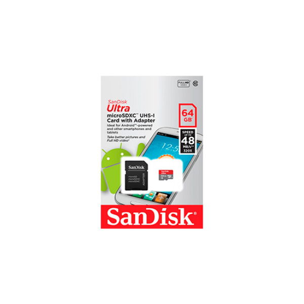 MicroSD Sandisk 64Gb Class 10 Ultra - Imagen 2
