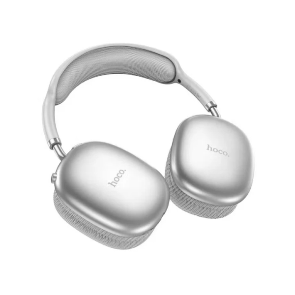 Audífonos Bluetooth HOCO W35 AIR 45 Hrs. (Aux + Micro SD) Plateado - Imagen 2