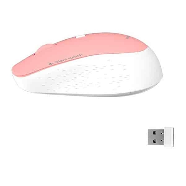 Mouse Inalámbrico Silencioso Meetion MT-R570 Rosa - Imagen 2