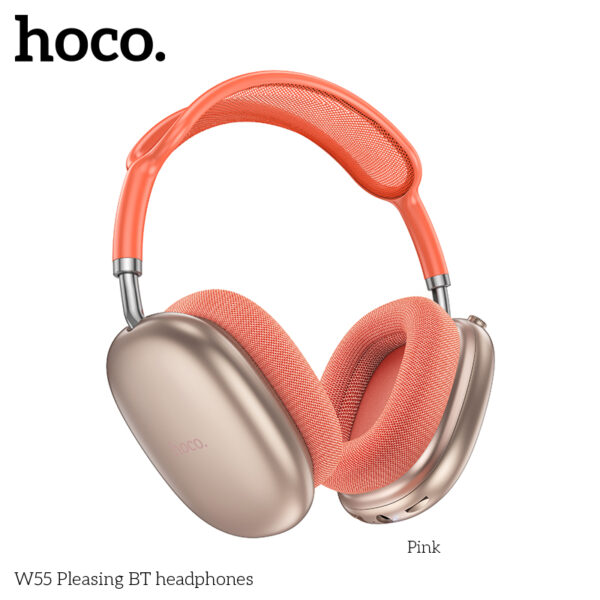 Audífonos Inalámbricos HOCO W55 Comfortable Rosado