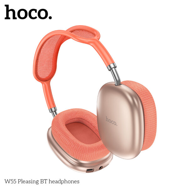 Audífonos Inalámbricos HOCO W55 Comfortable Rosado - Imagen 2