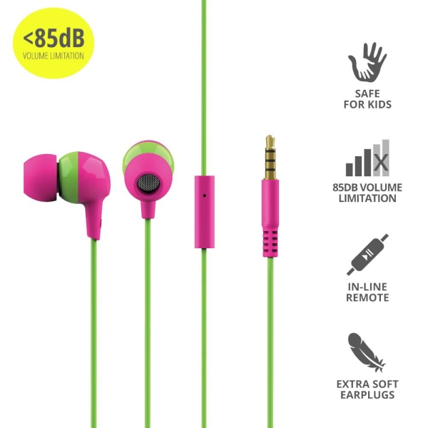 Audífono Trust Kids BUDDI In-Ear Colores - Imagen 4