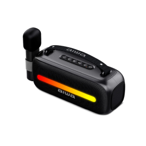 Parlante Bluetooth Aiwa Portátil Con Karaoke AWS-S40BT Negro