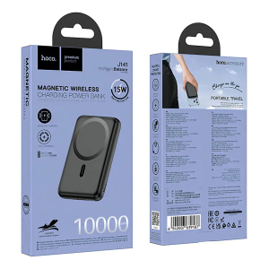 Power Bank  HOCO J141 10000 mAh Negro MagSafe