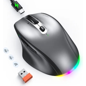 Mouse Inalámbrico Meetion BTM007 Gris Recargable