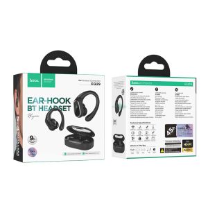 Audífonos TWS Ergonómico HOCO EQ29 Negro 9Hrs.