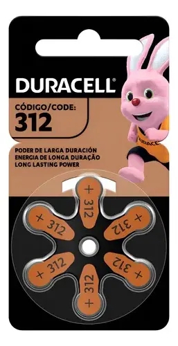 Pila Duracell Auditiva Mod. 312 (6 Unds)