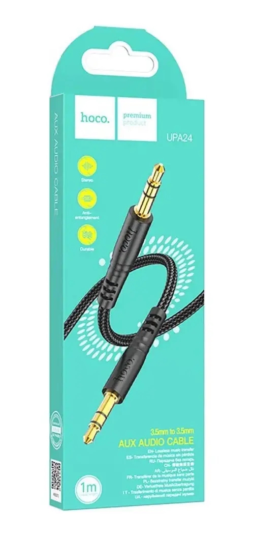 Cable Auxiliar HOCO Audio 3.5 mm 1mt. stereo UPA24