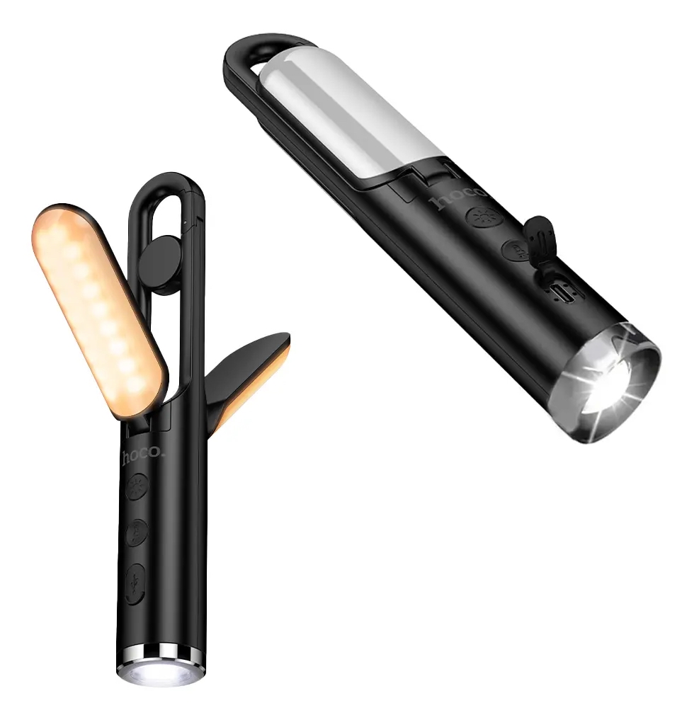 Lampara Linterna Recargable HOCO HX13 Negro
