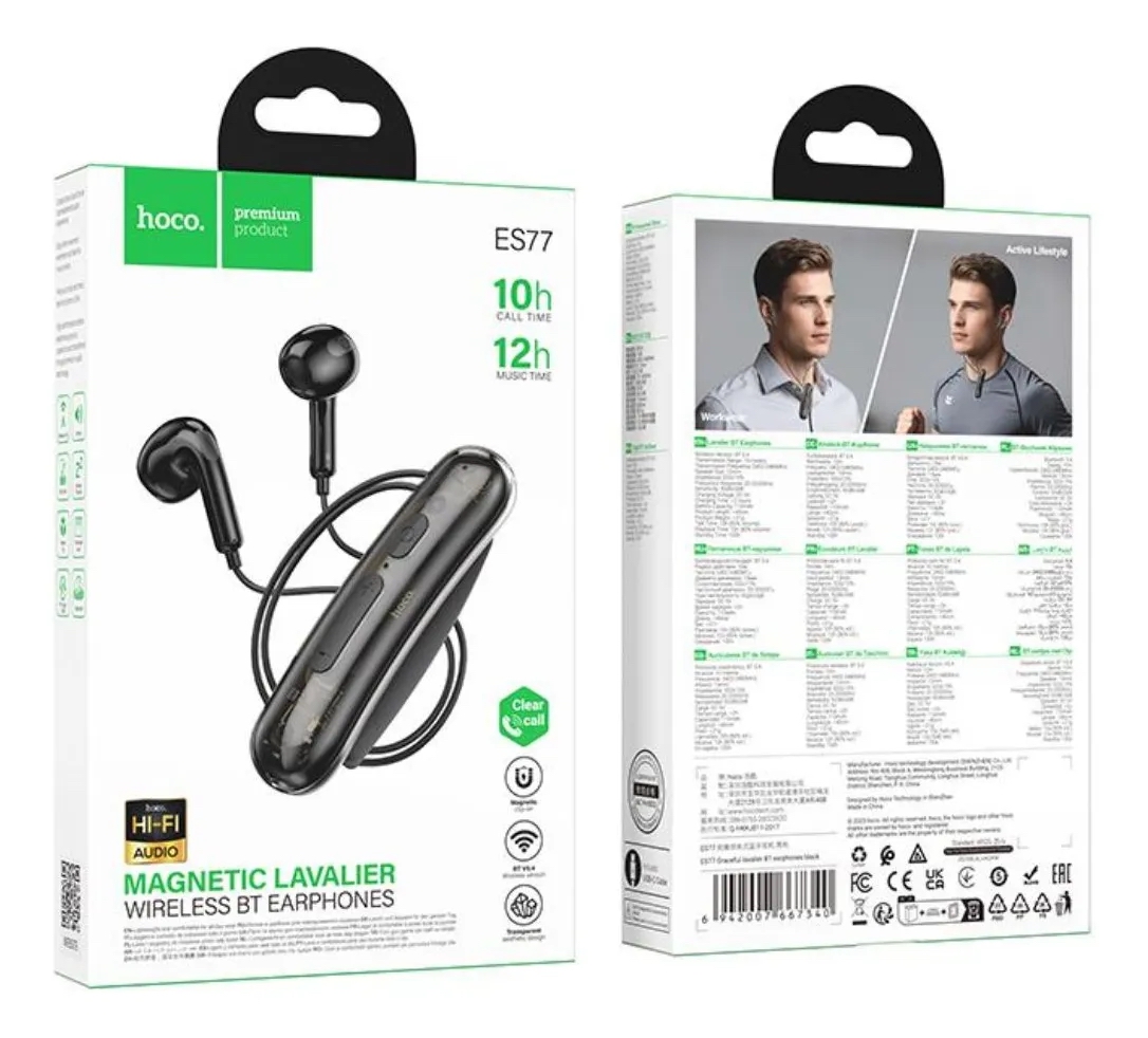 Audífonos HOCO ES77 Lavalier 12Hrs.