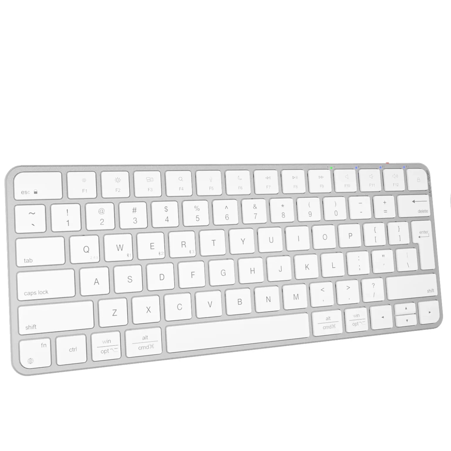 Teclado Meetion Ultradelgado Ikey K210 inalámbrico Blanco