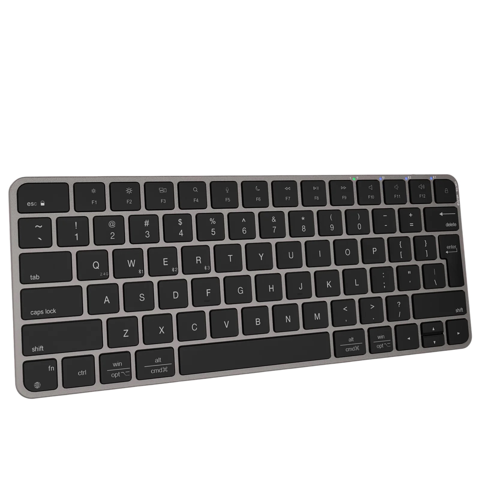 Teclado Meetion Ultradelgado Ikey K210 inalámbrico Negro