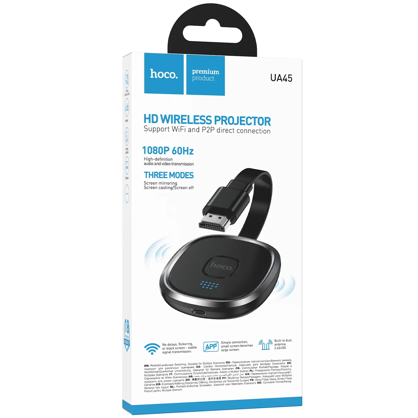 Adaptador HOCO UA45 Proyección Inalámbrica HDMI