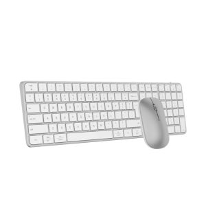 Kit Teclado y Mouse Inalámbrico MEETION iKey C230 Blanco